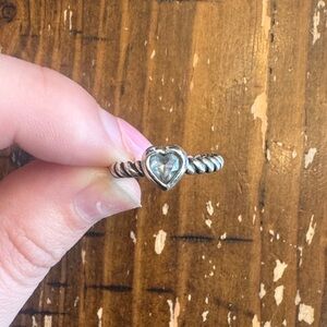 James Avery Silver Heart Ring